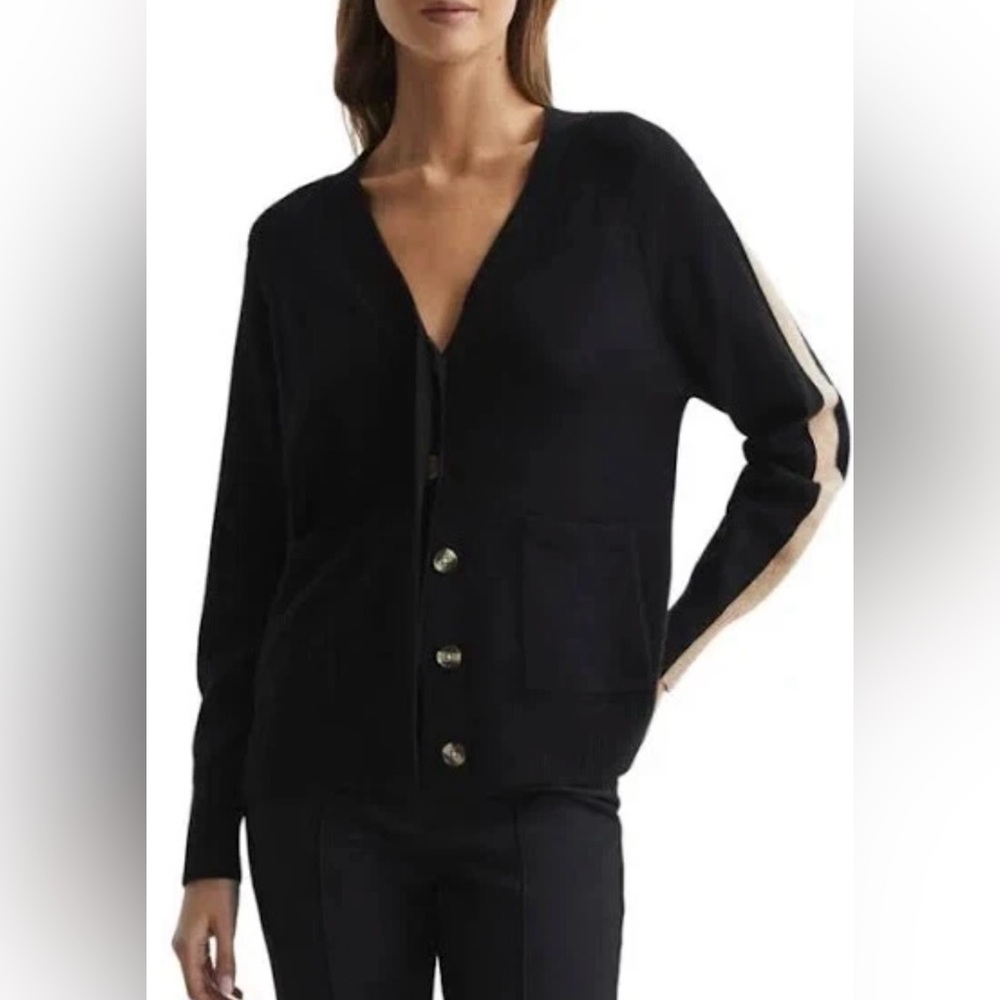 REISS 100% Cashmere Amber Cardigan